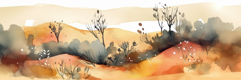 粉色文艺简约鲜花花瓣手绘展板背景鲜花背景墨色树木花草树枝,插画/手绘图,插画/手绘图库,插画/手绘图下载,插画/手绘